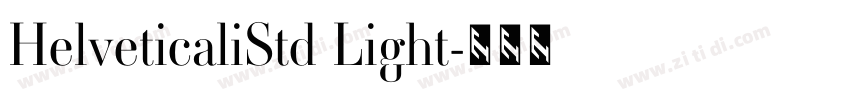 HelveticaliStd Light字体转换